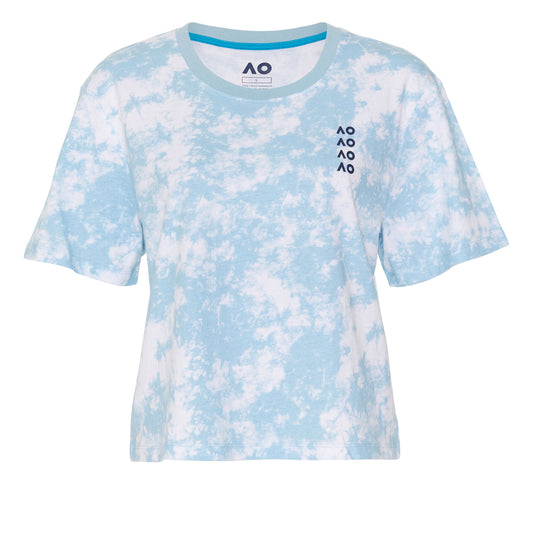 AO Tie Dye Cropped T-Shirt Damen
