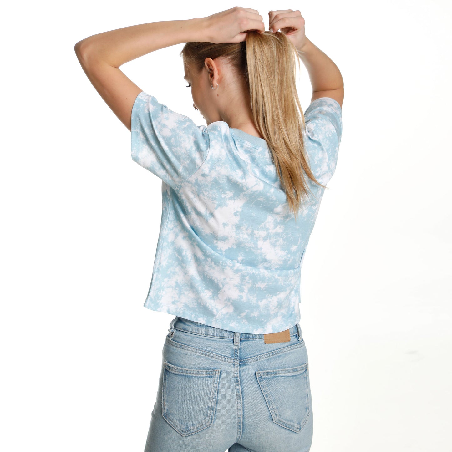 AO Tie Dye Cropped T-Shirt Damen